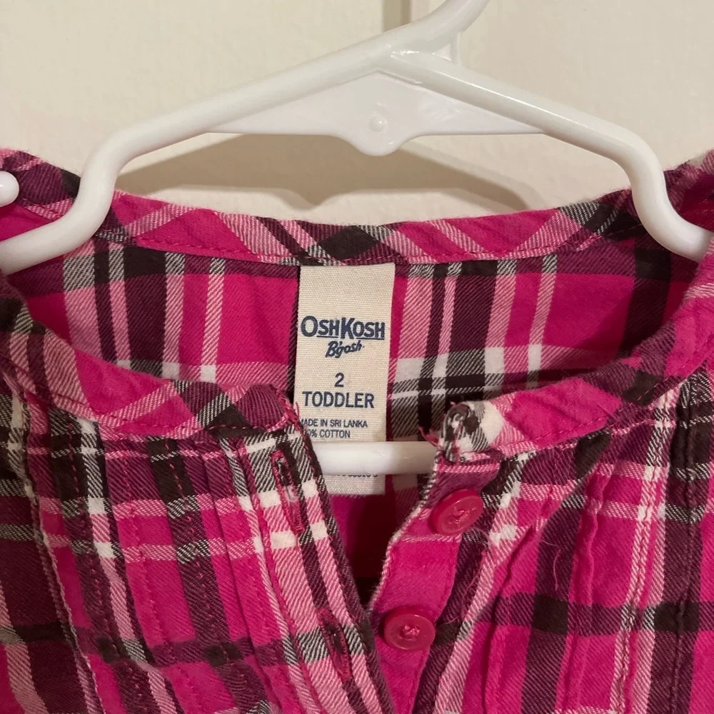 OshKosh Baby Girl Plaid Blouse